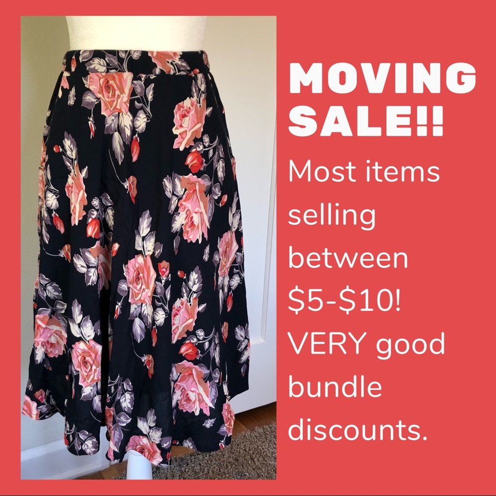 Gorgeous floral midi skirt